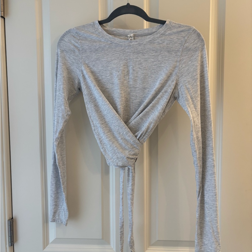 Lululemon wrap crop top